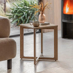 Amos Panelled Side Table