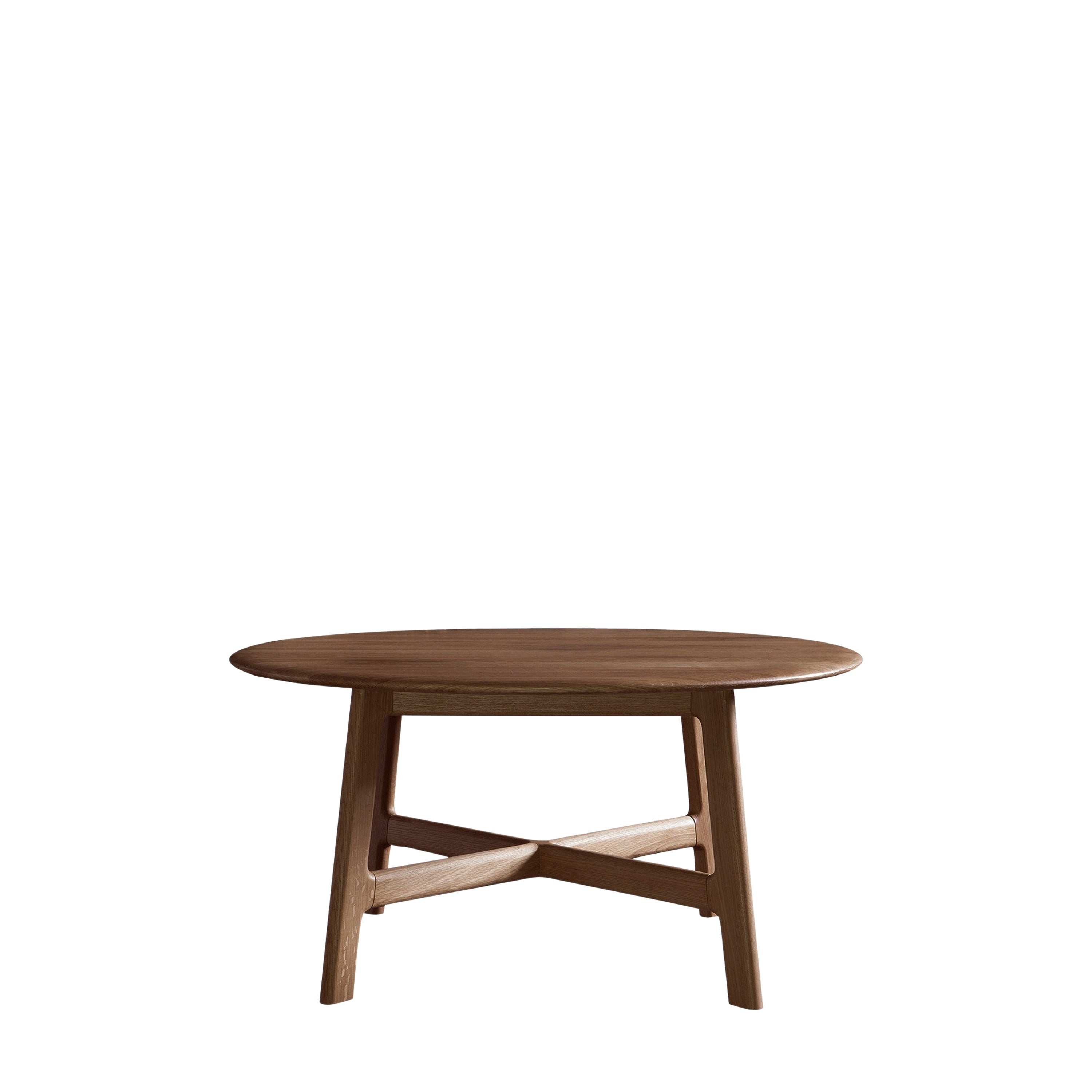 Amos Madrid Round Coffee Table Walnut