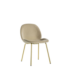Amos Flanagan Chair Oatmeal Velvet (2pk)