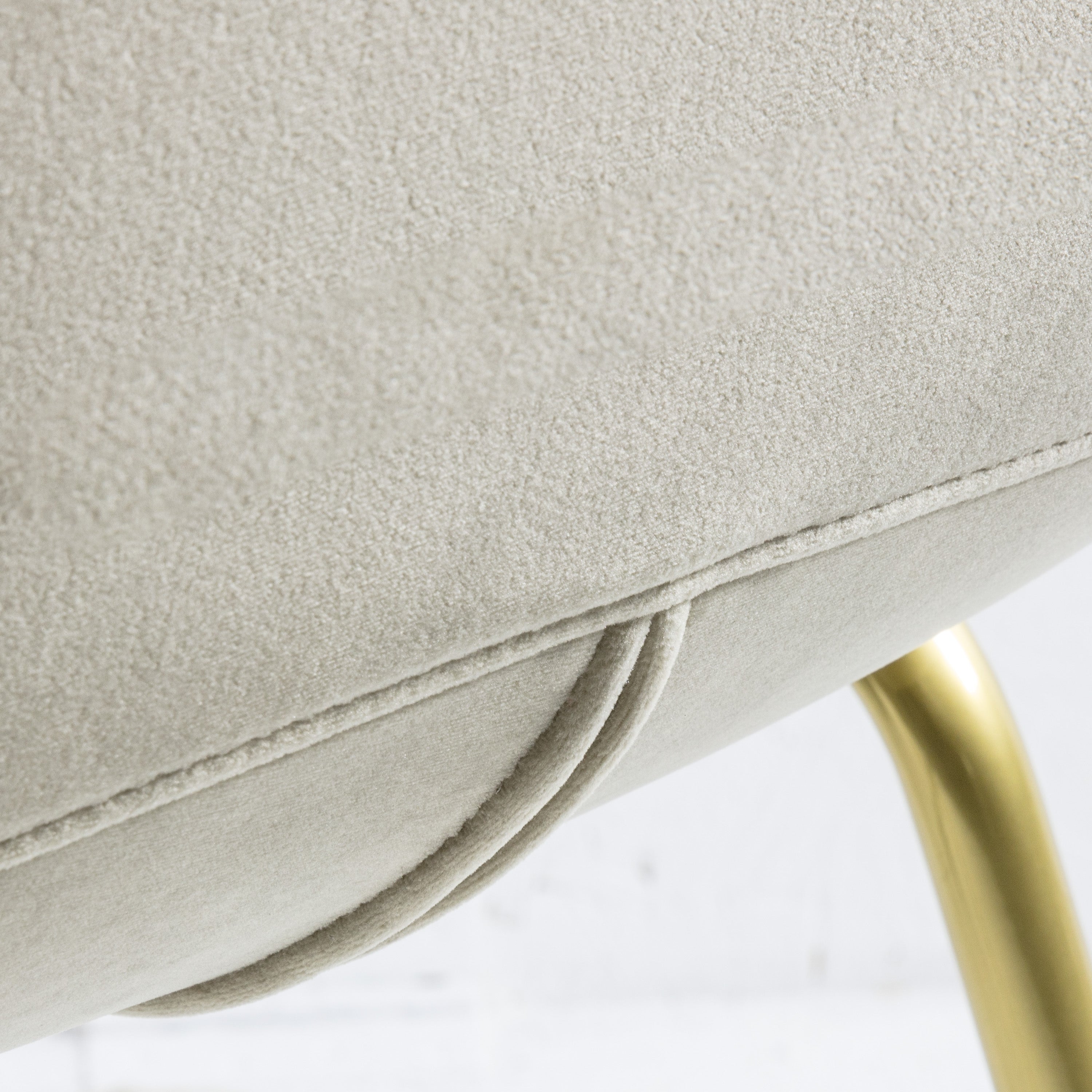 Amos Flanagan Chair Oatmeal Velvet (2pk)