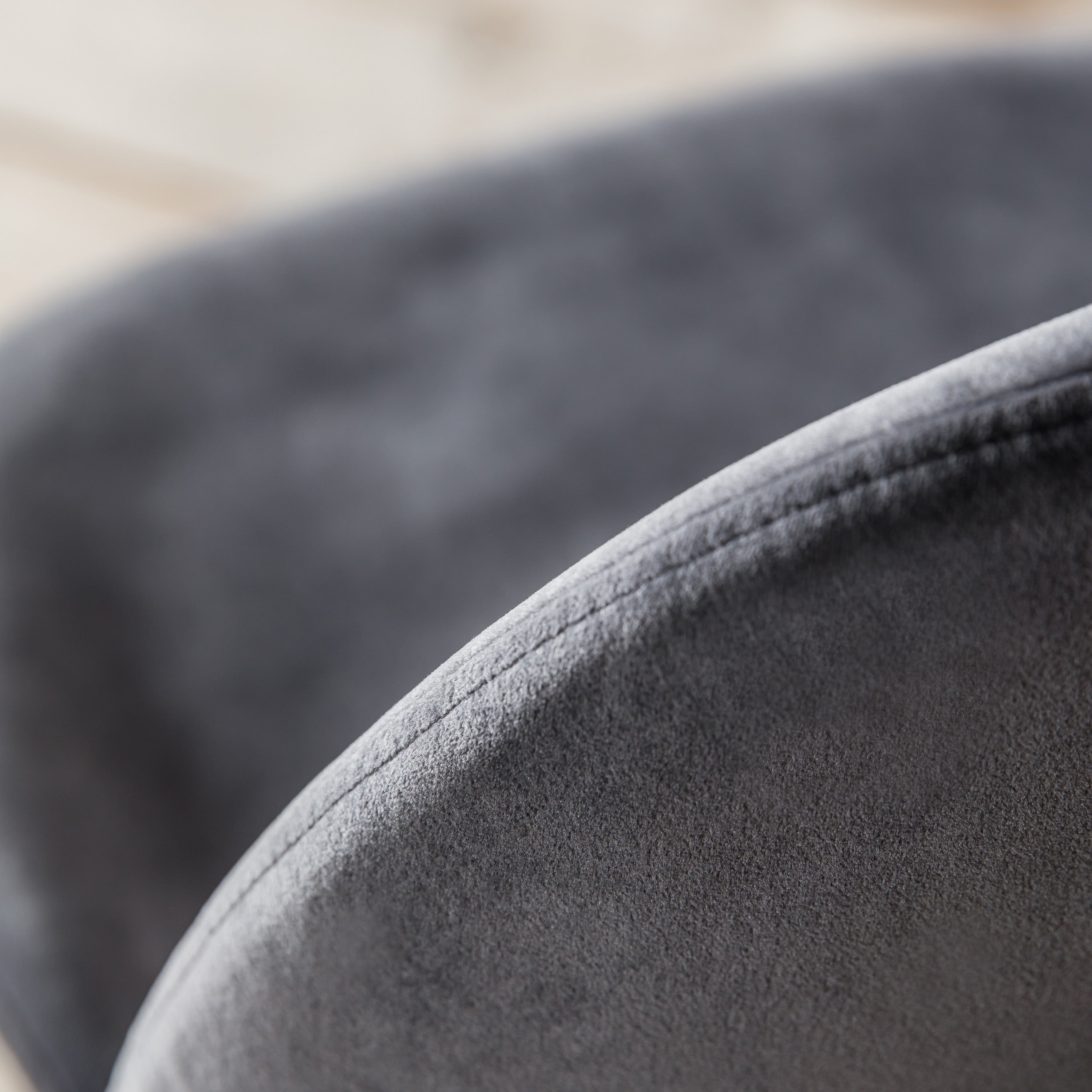 Amos Flanagan Chair Grey Velvet (2pk)