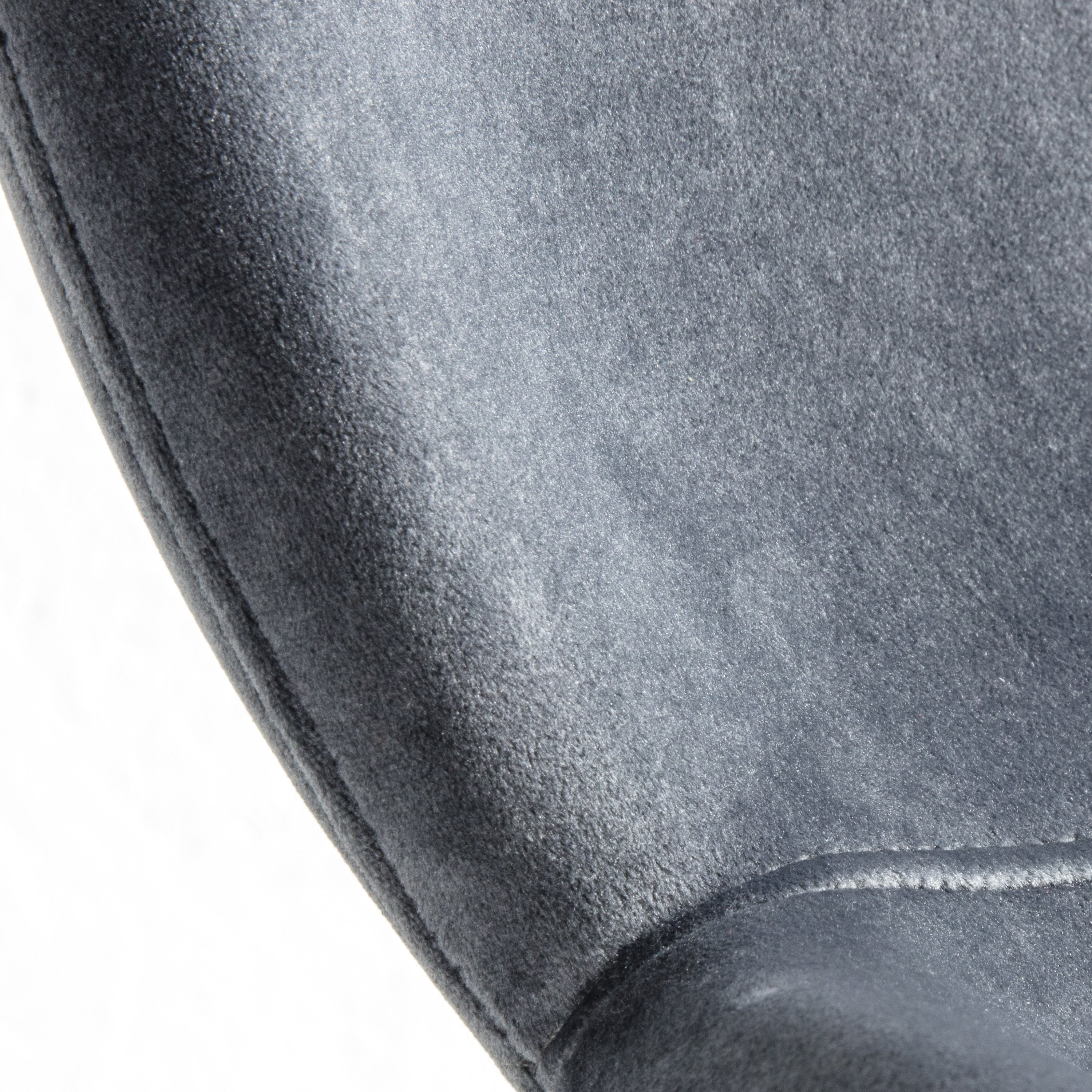 Amos Flanagan Stool Dark Grey Velvet (2pk)