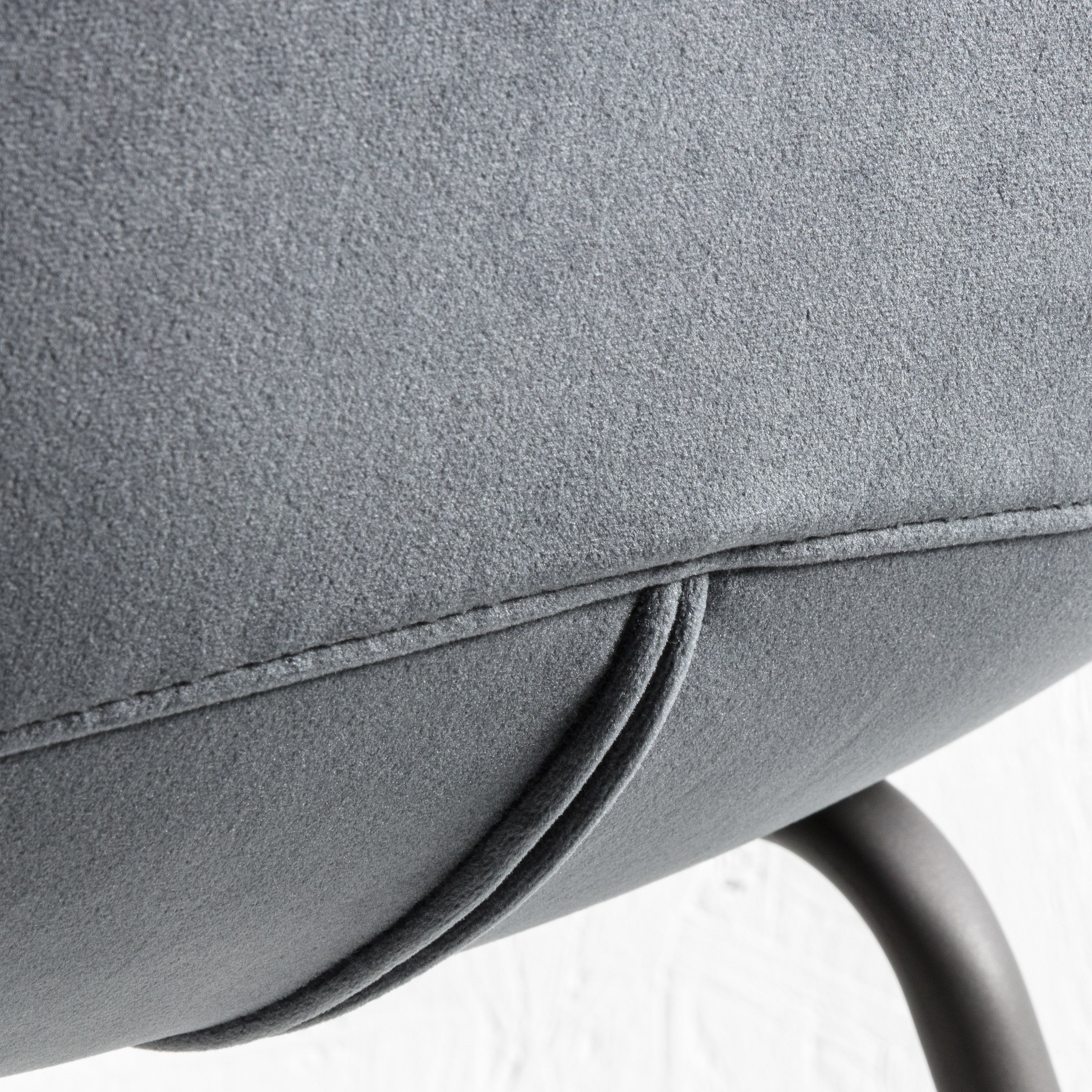 Amos Flanagan Stool Dark Grey Velvet (2pk)