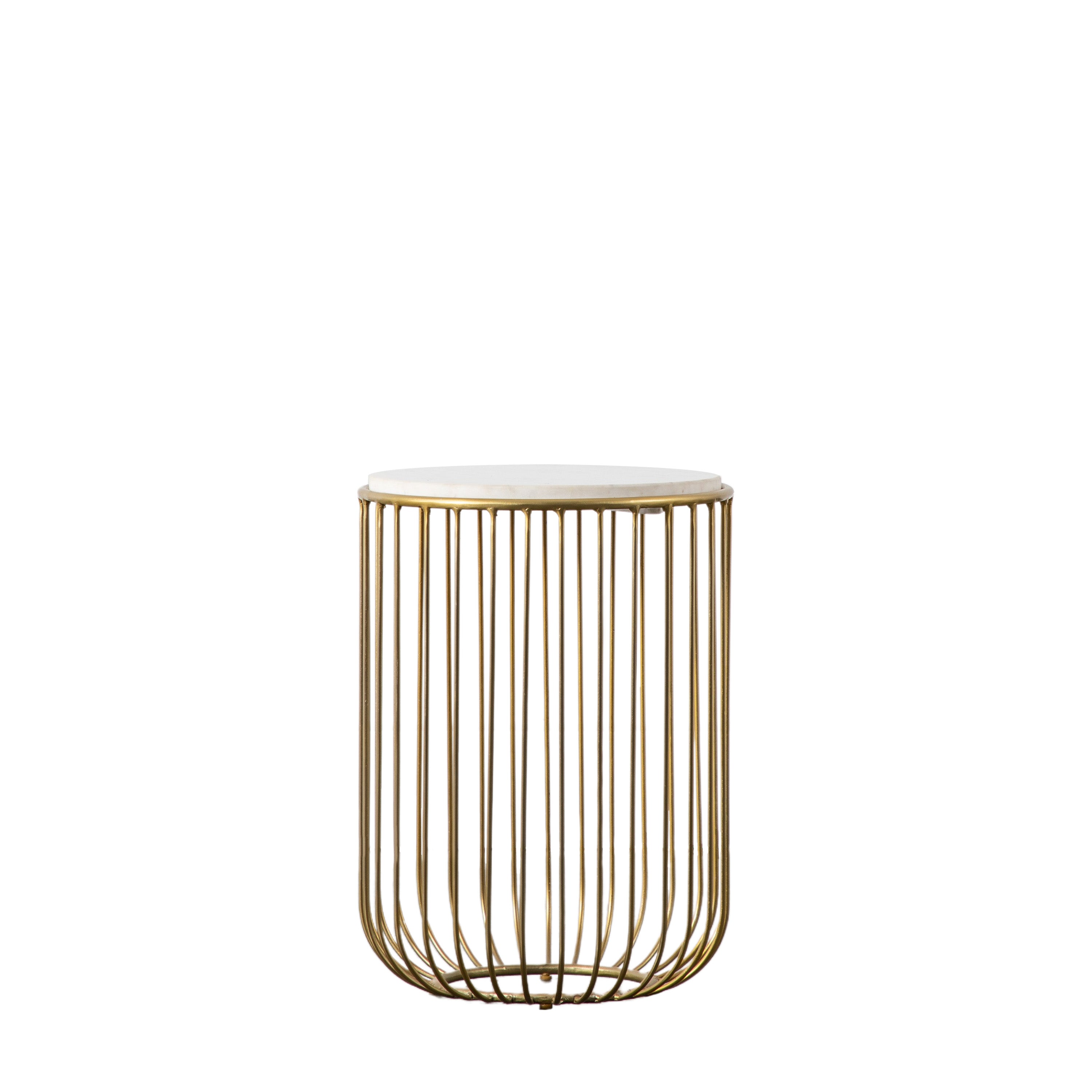 Amos Riley Side Table Gold