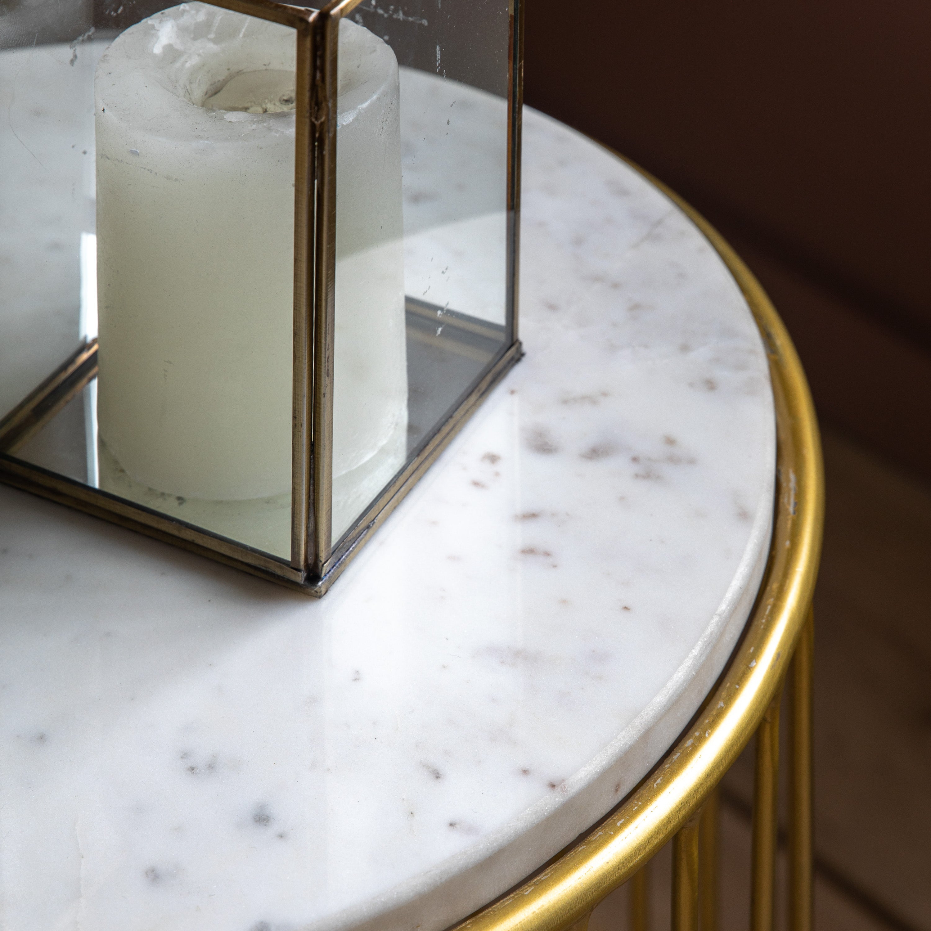 Amos Riley Side Table Gold