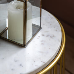 Amos Riley Side Table Gold