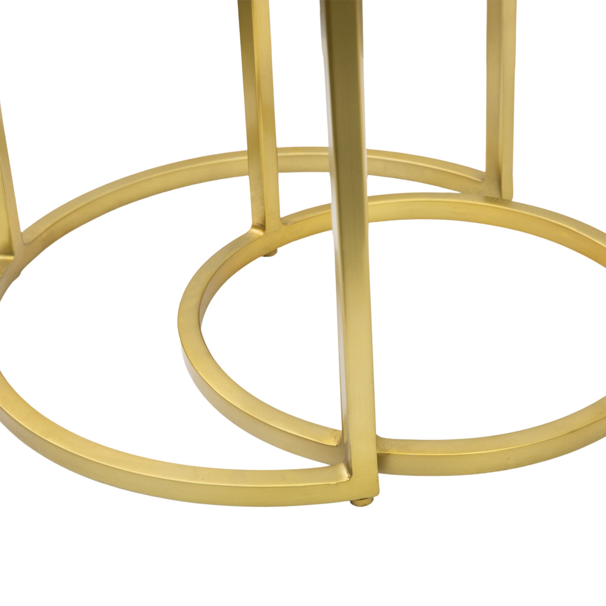 Amos Rowe Nest of Two Tables Gold