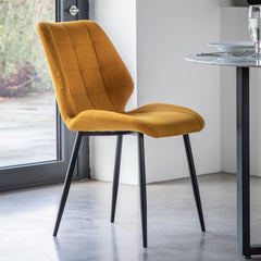 Amos Manford Dining Chair Saffron (2pk)