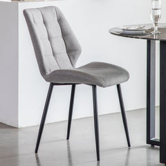 Amos Manford Dining Chair Light Grey (2pk)