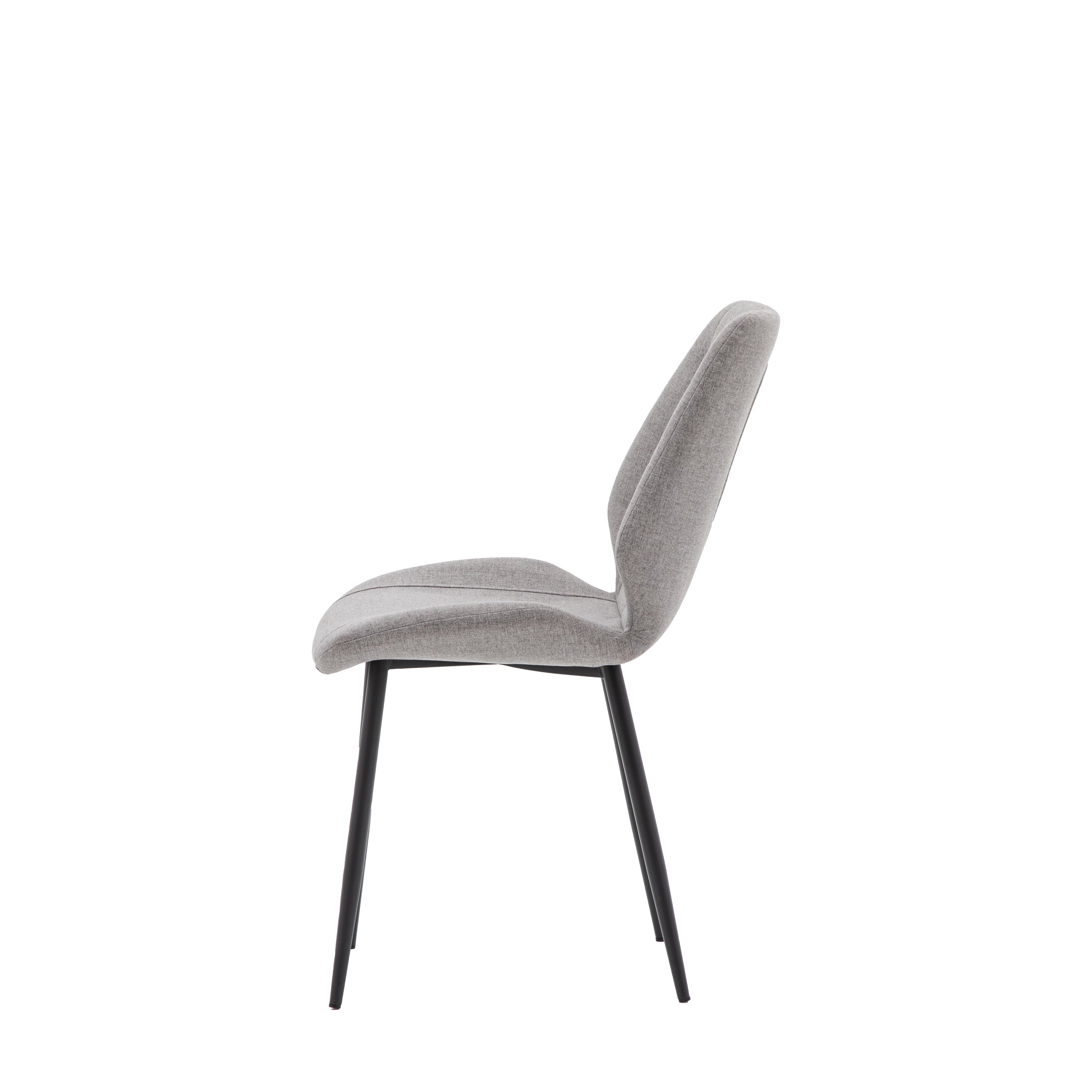 Amos Manford Dining Chair Light Grey (2pk)