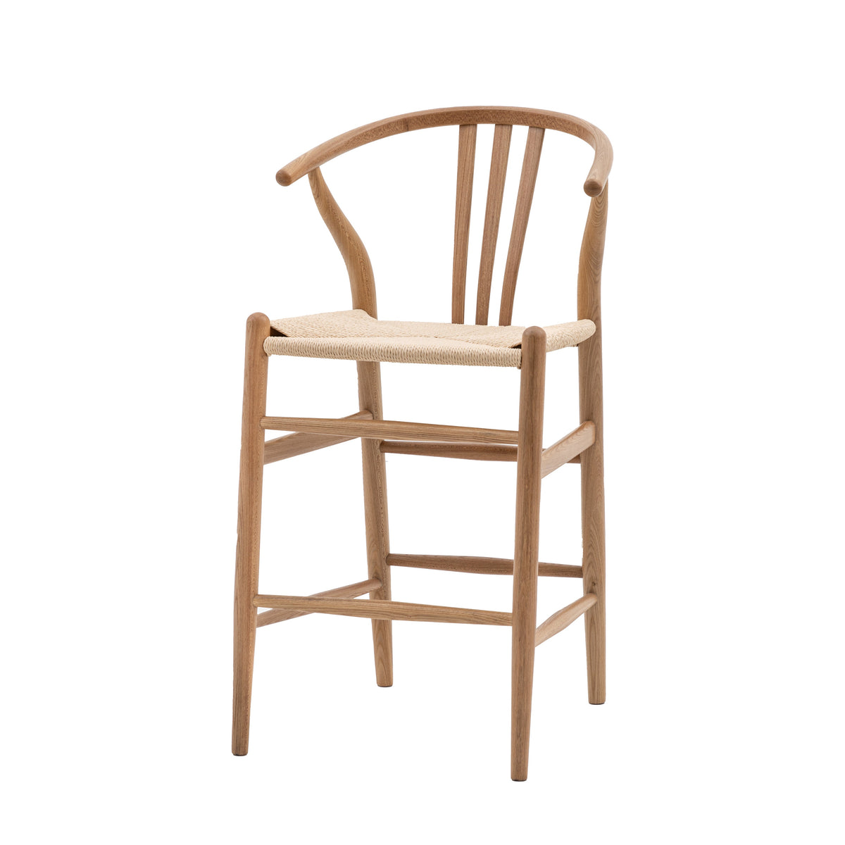 Amos Whitney Bar Stool Natural (2pk)