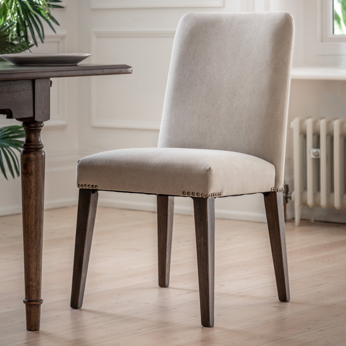 Amos Madison Chair Cement Linen (2pk)