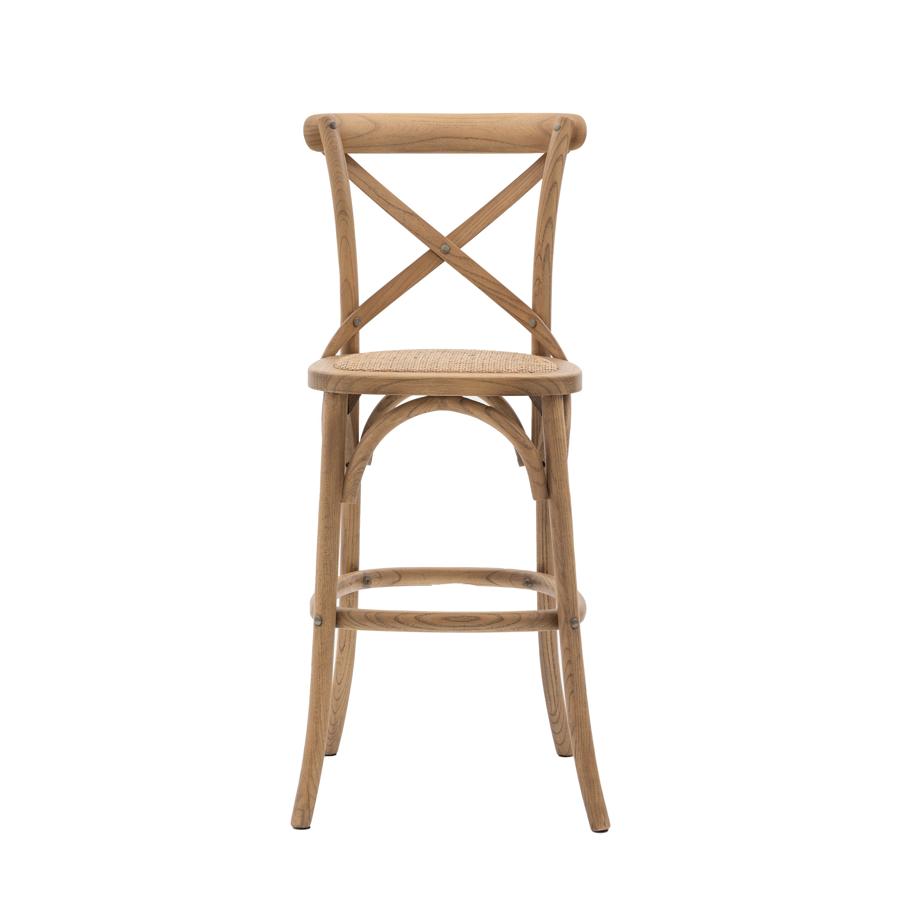 Amos Cafe Stool Natural/Rattan (2pk)