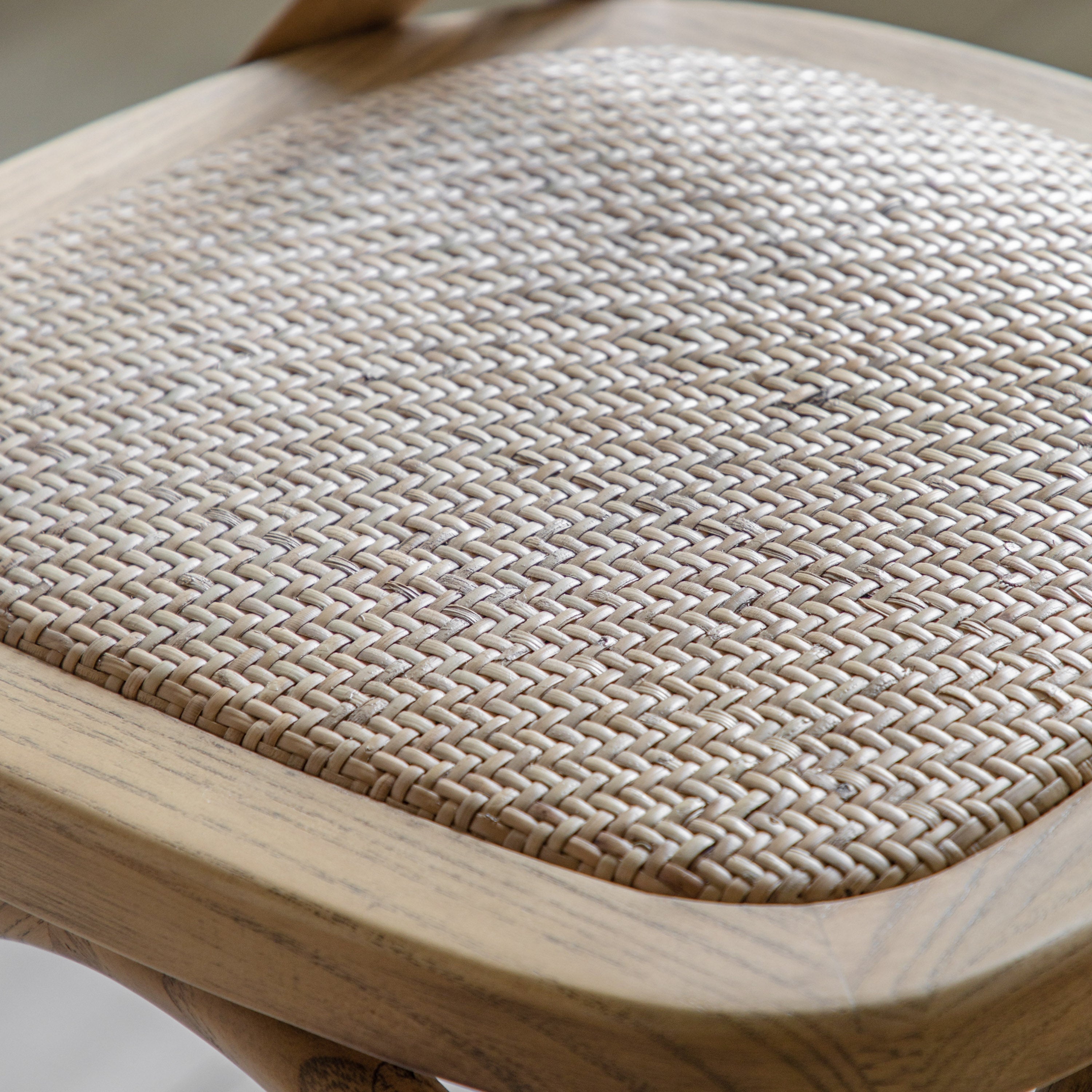 Amos Cafe Stool Natural/Rattan (2pk)