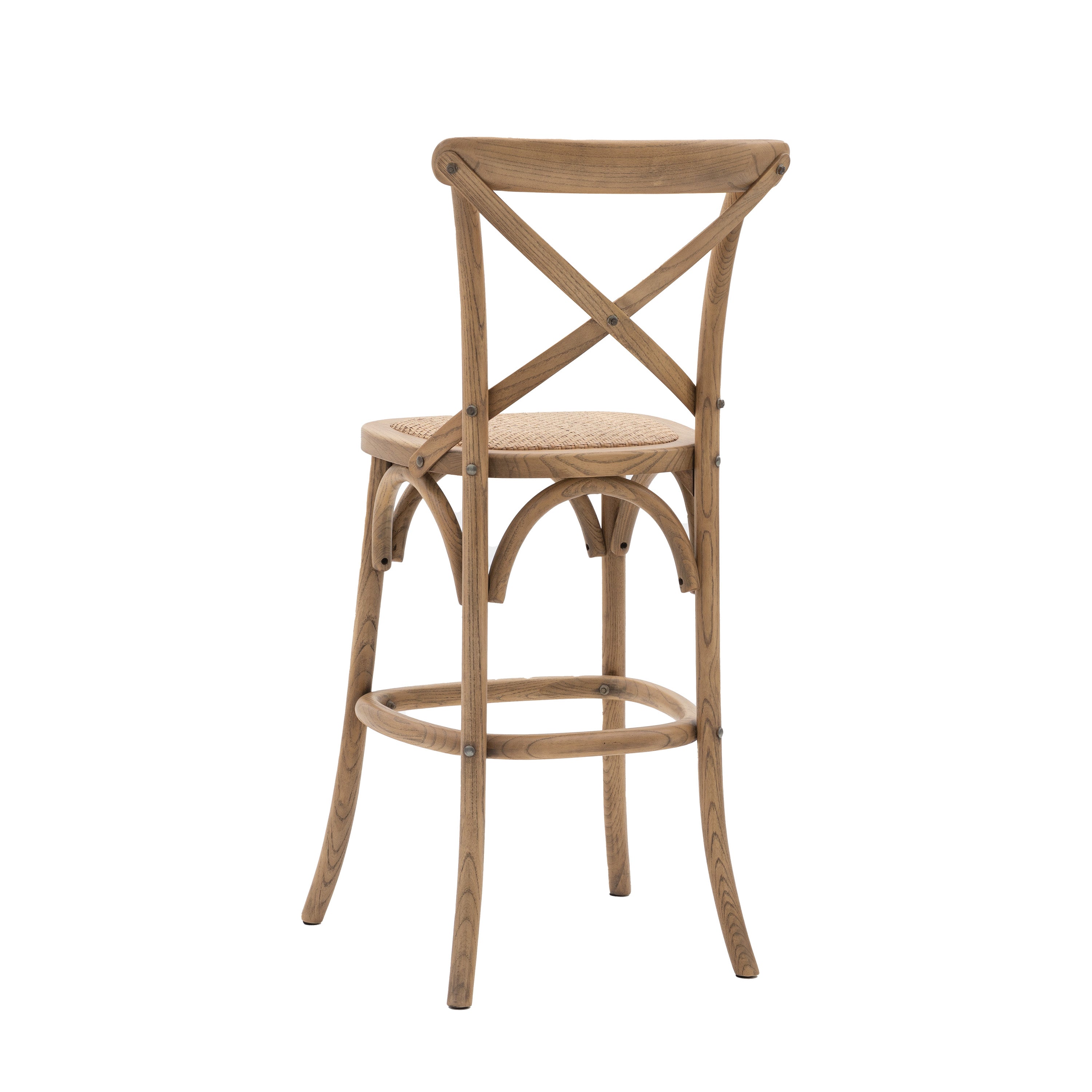 Amos Cafe Stool Natural/Rattan (2pk)