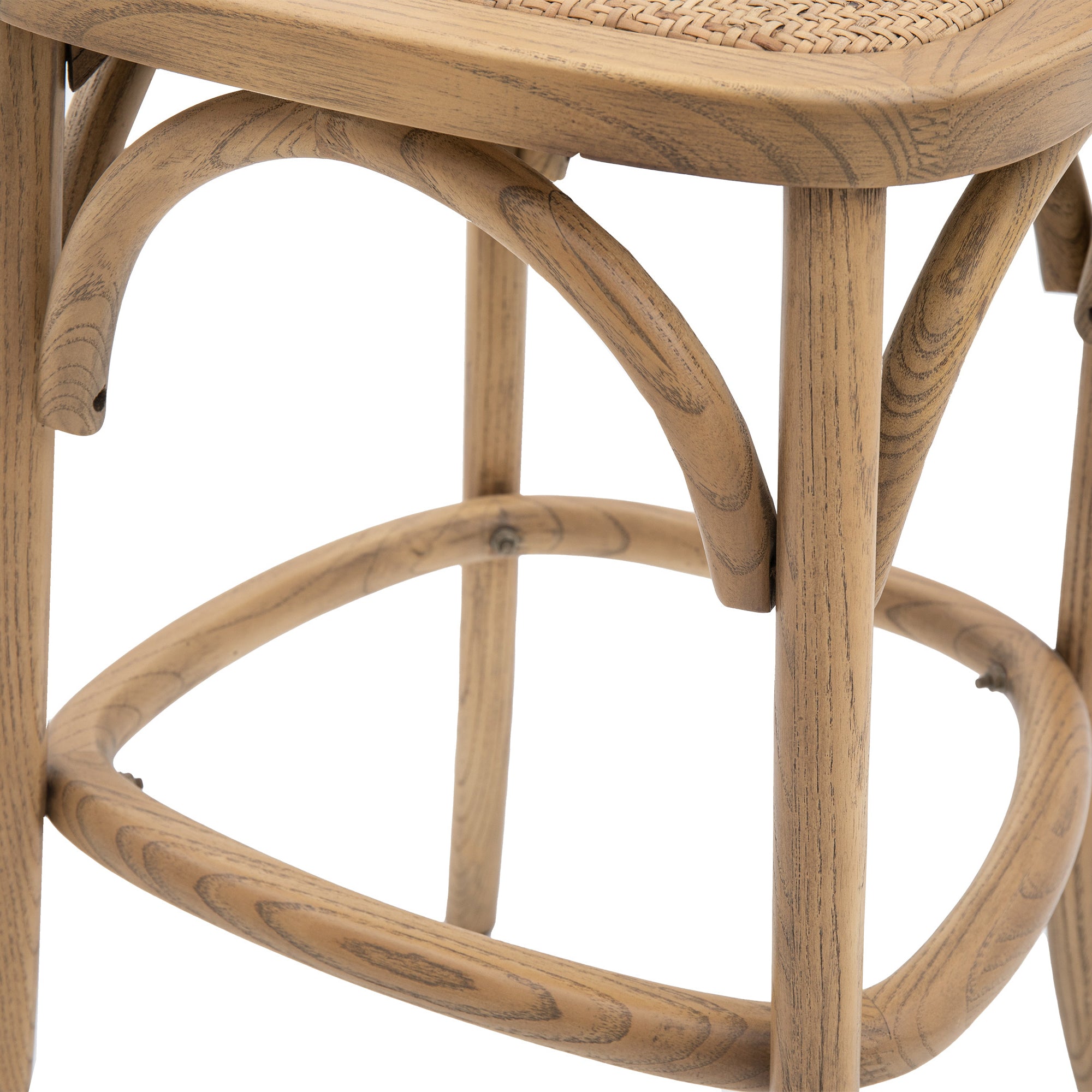 Amos Cafe Stool Natural/Rattan (2pk)