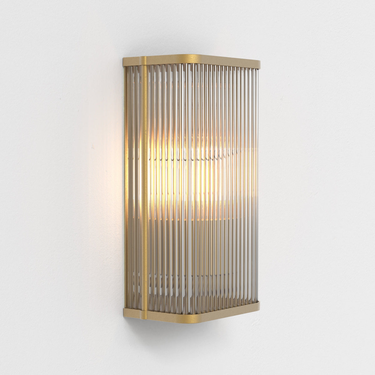 Astro Avignon Square 300 Antique Brass Interior Wall Light