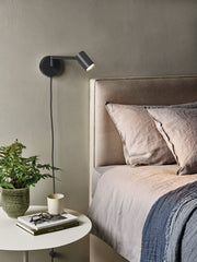 Astro Ascoli Swing Plug In Matt Black Interior Reading Light