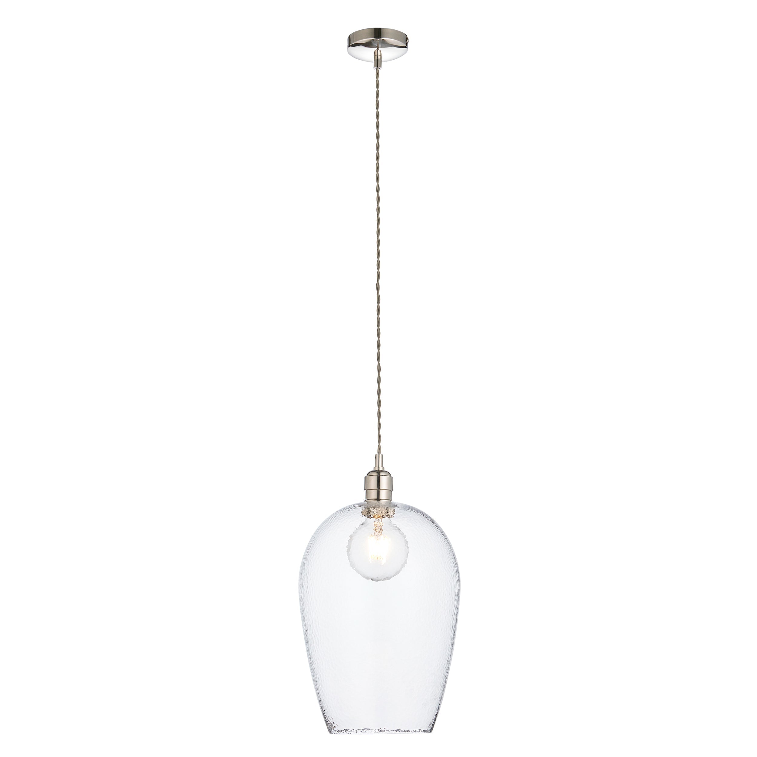 Amos Lucid Large Pendant Dimpled Glass