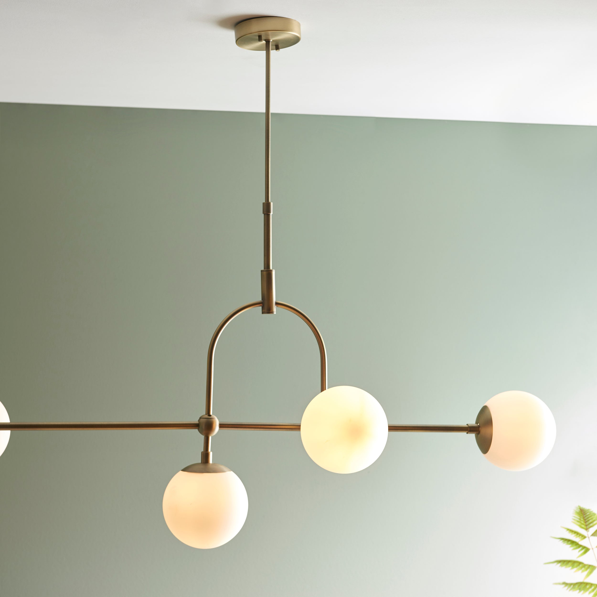 Amos Penthouse Bar Pendant Antique Brass
