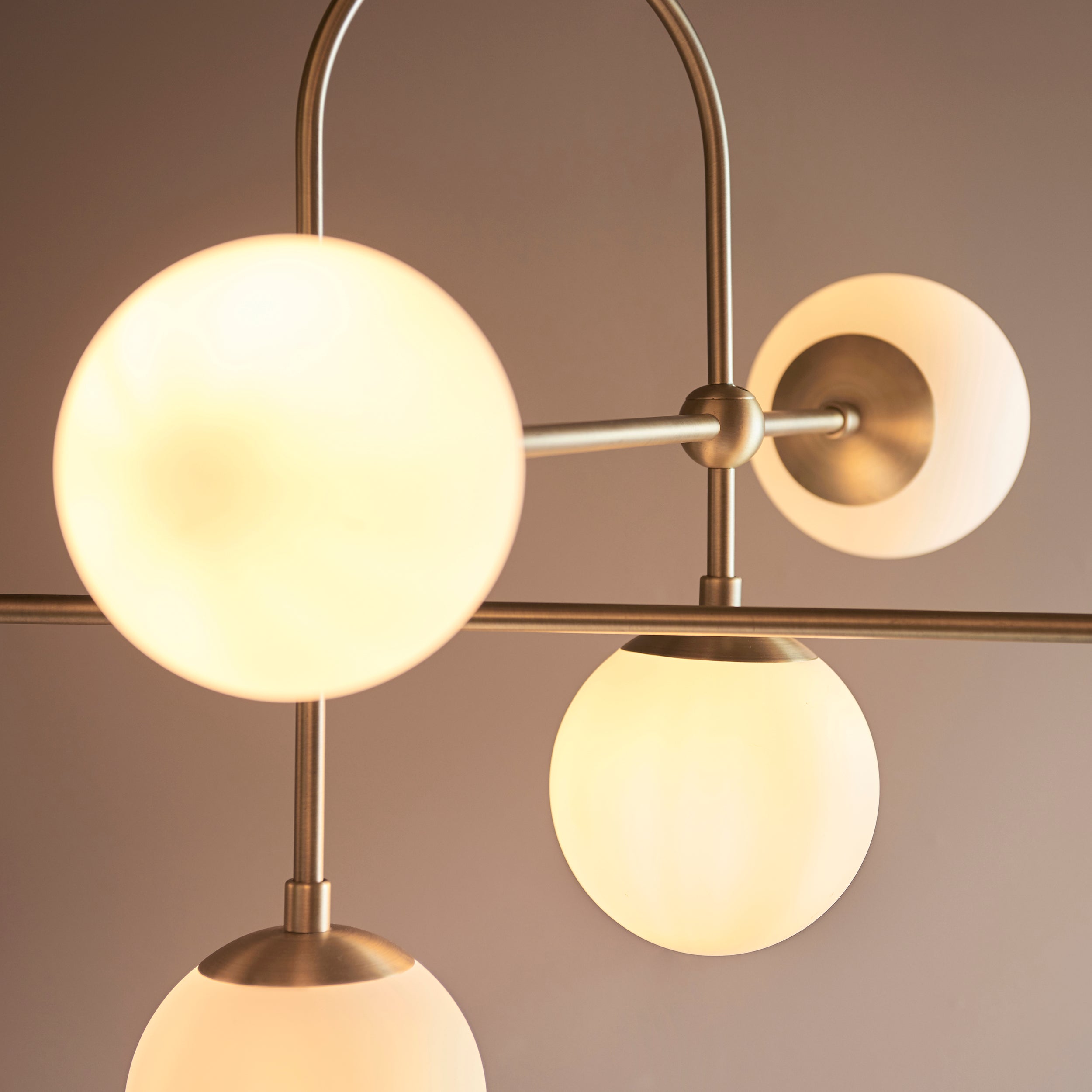 Amos Penthouse Pendant Chandelier Antique Brass