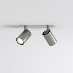 Astro Ascoli Twin Recessed Matt Nickel Interior Spotlight