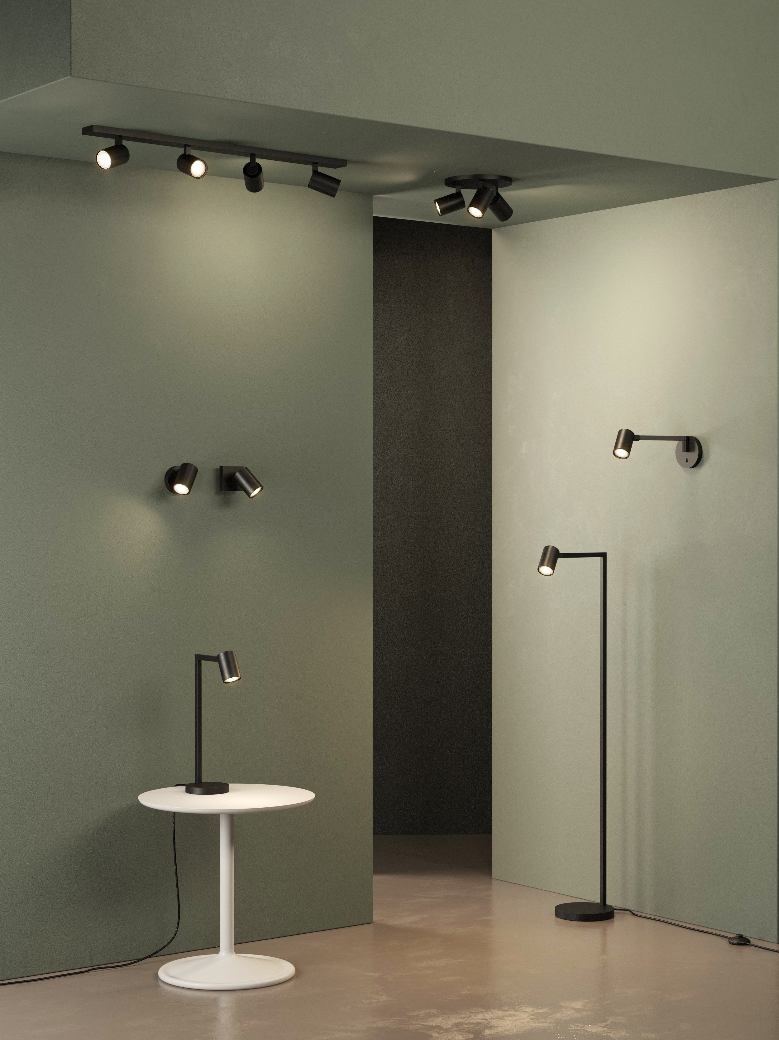 Astro Ascoli Single Switched Matt Black Interior Reading Light