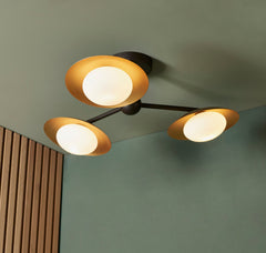 Amos Barcelo Flush Ceiling Light