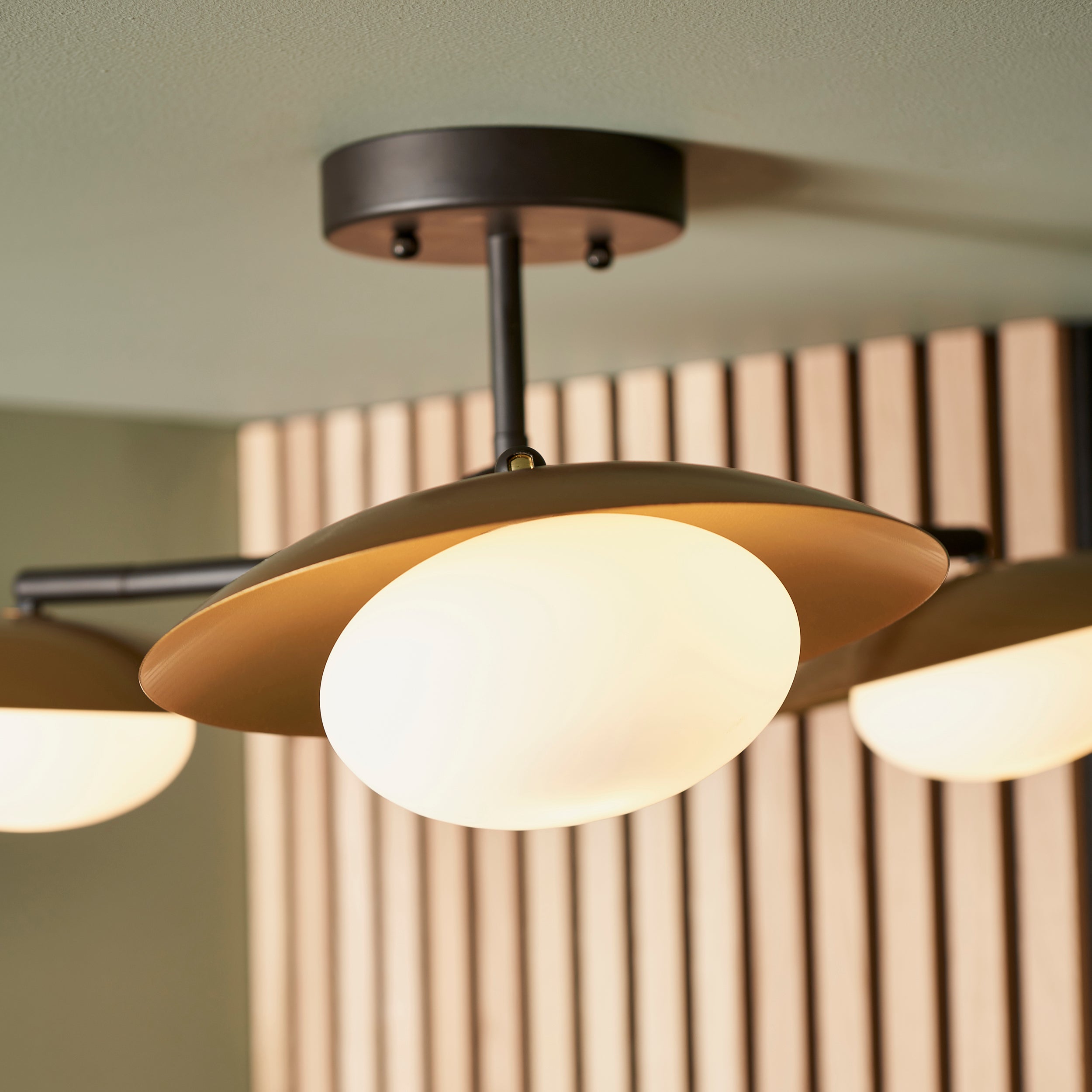 Amos Barcelo Flush Ceiling Light