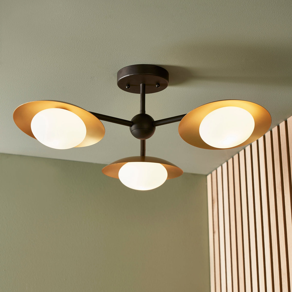 Amos Barcelo Flush Ceiling Light