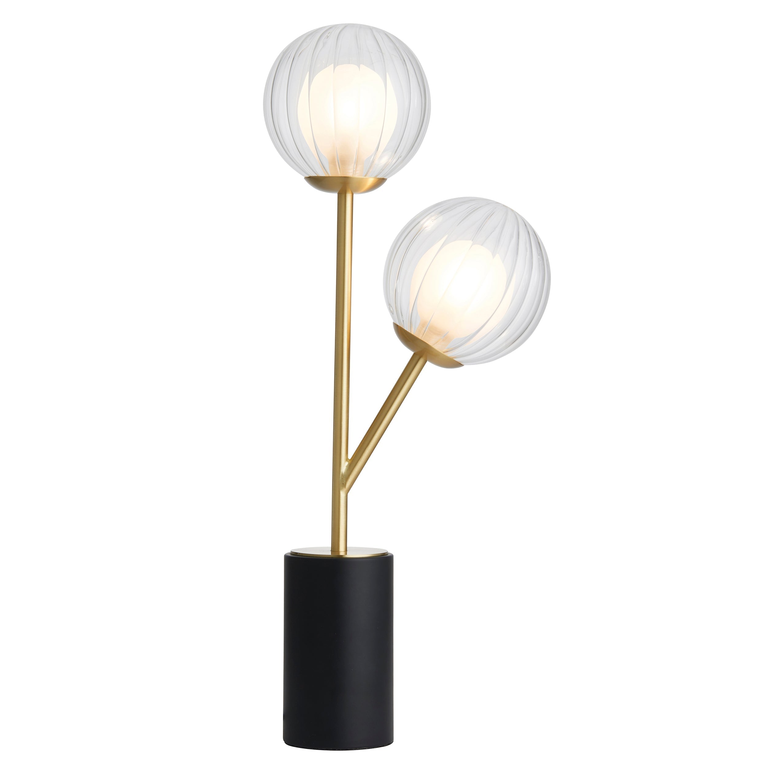 Amos Brixton Table Lamp Satin Brass