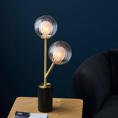 Amos Brixton Table Lamp Satin Brass