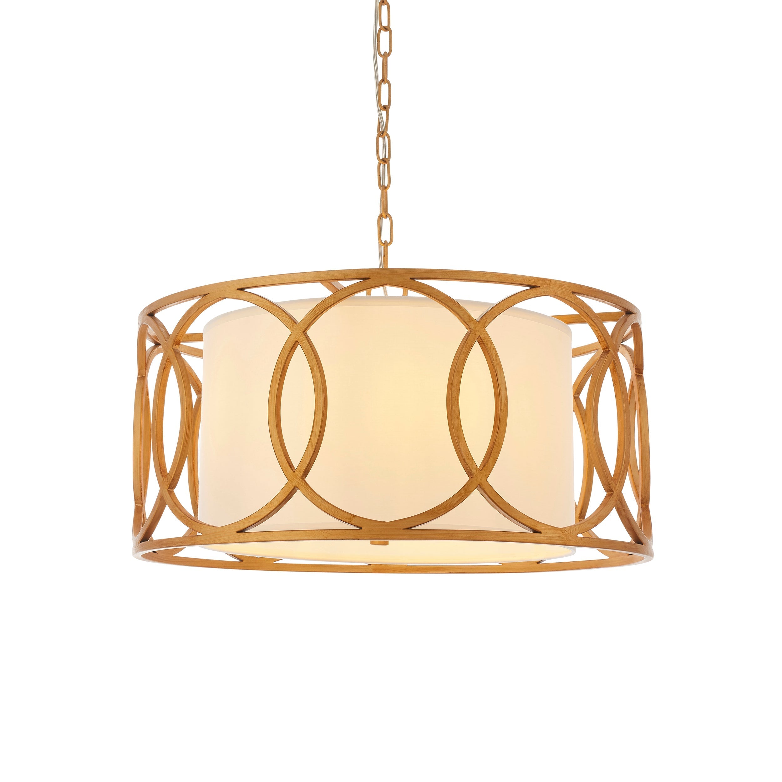 Amos Carrissima Brushed Gold Pendant