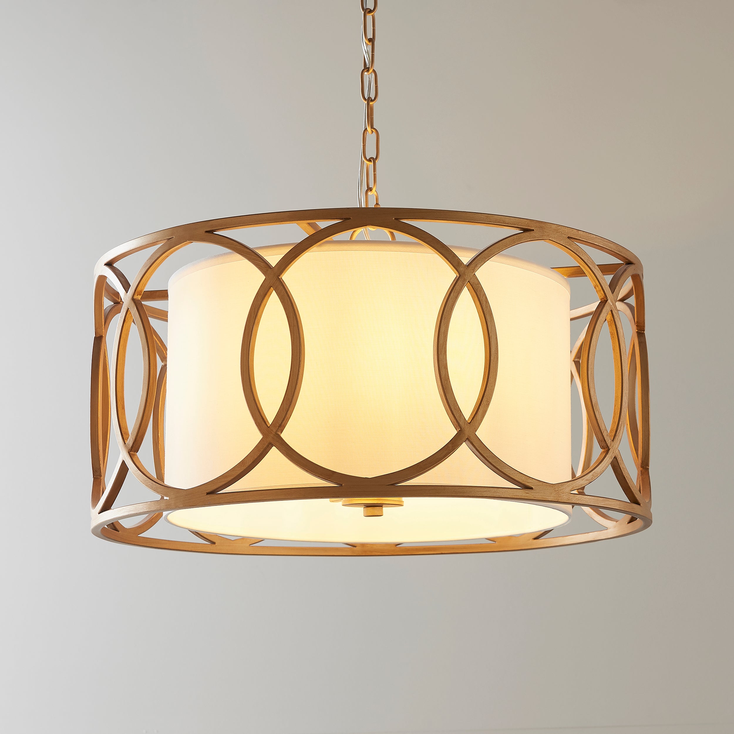 Amos Carrissima Brushed Gold Pendant