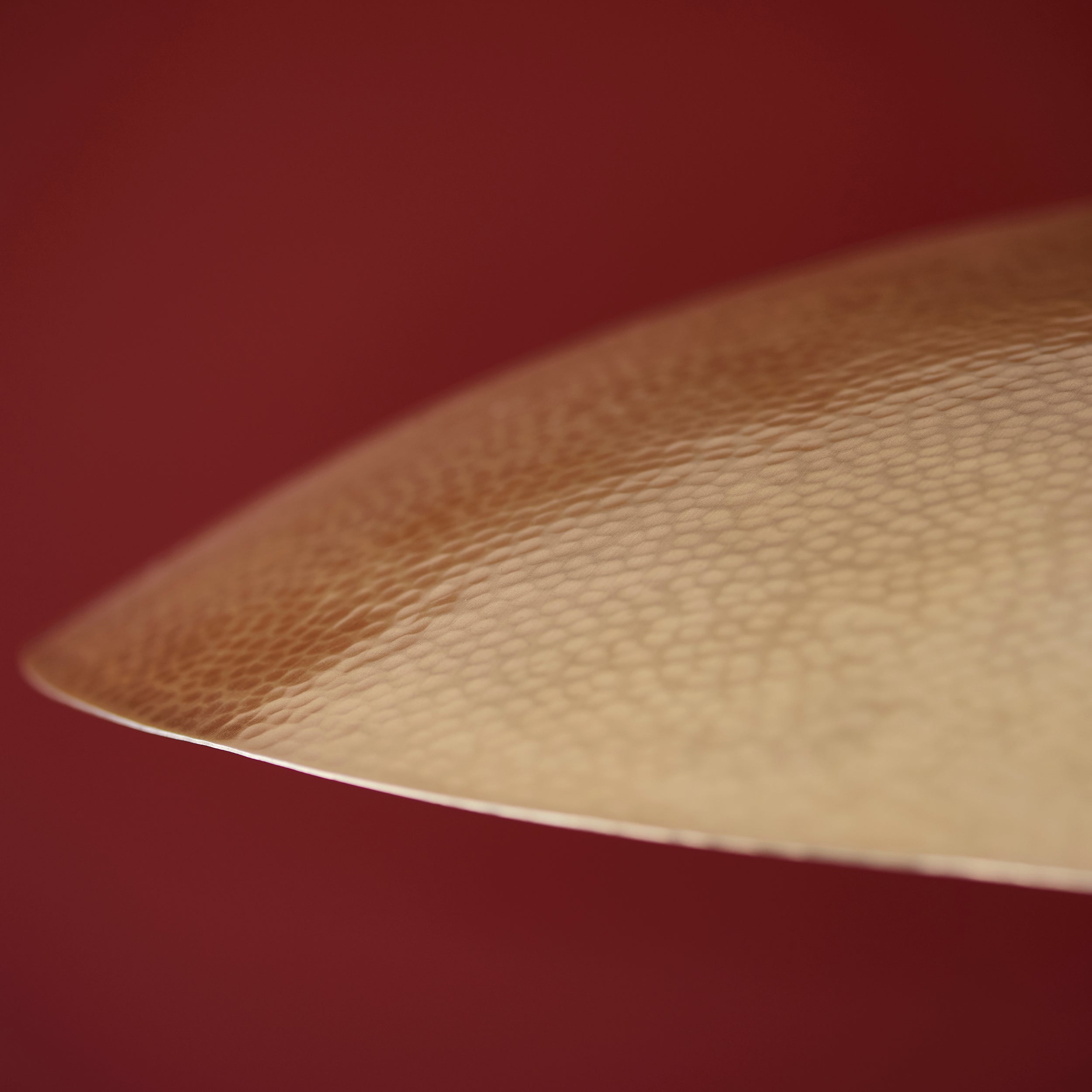 Amos Cattelan Disc Pendant Hammered Brass