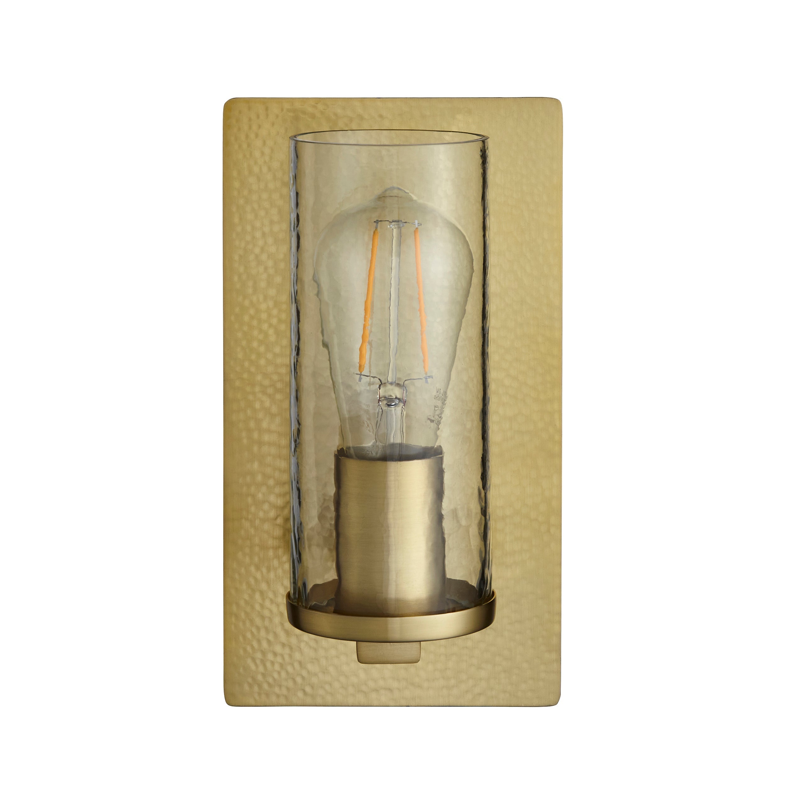 Amos Cattelan Wall Light Hammered Brass