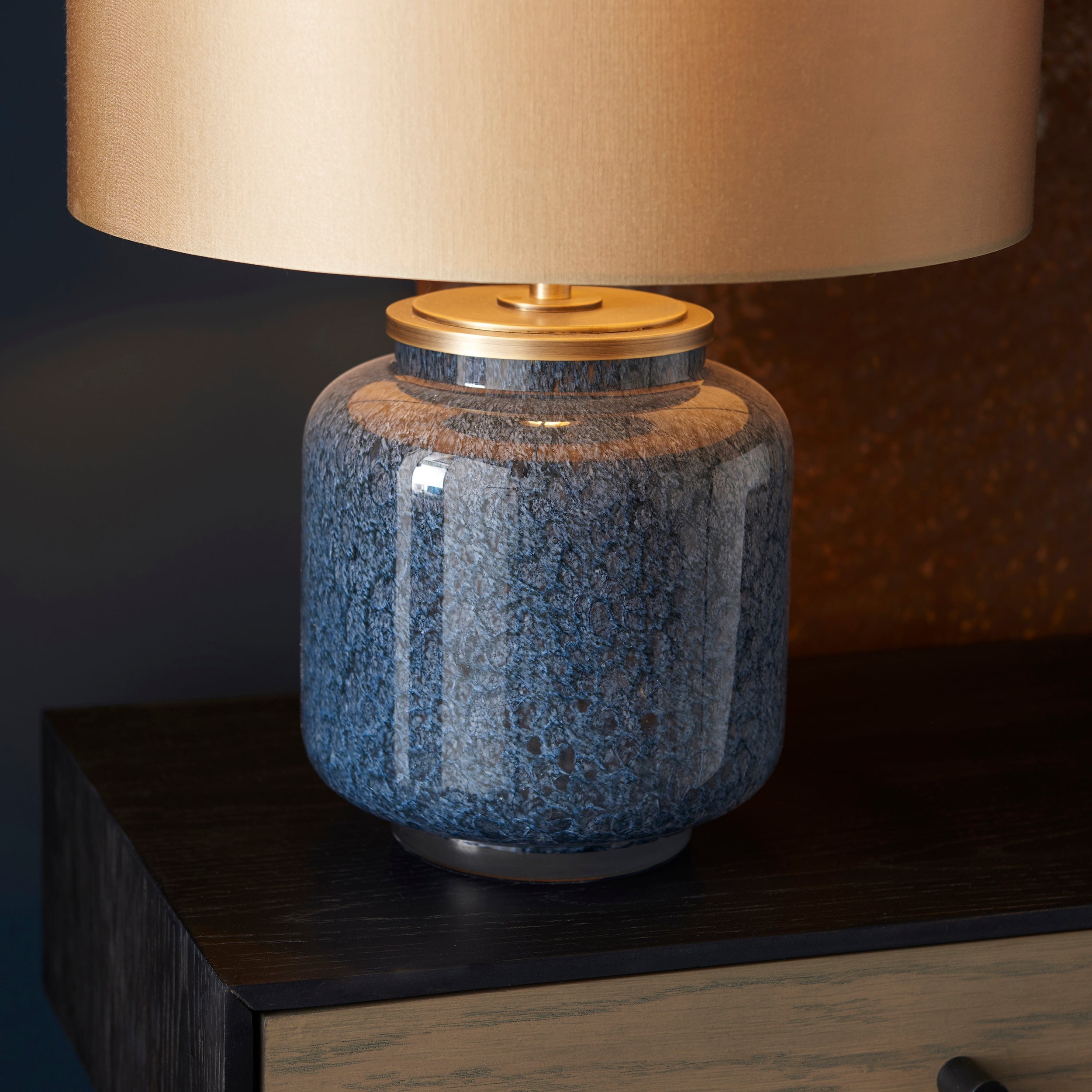 Amos Cobalt Table Lamp with Shade