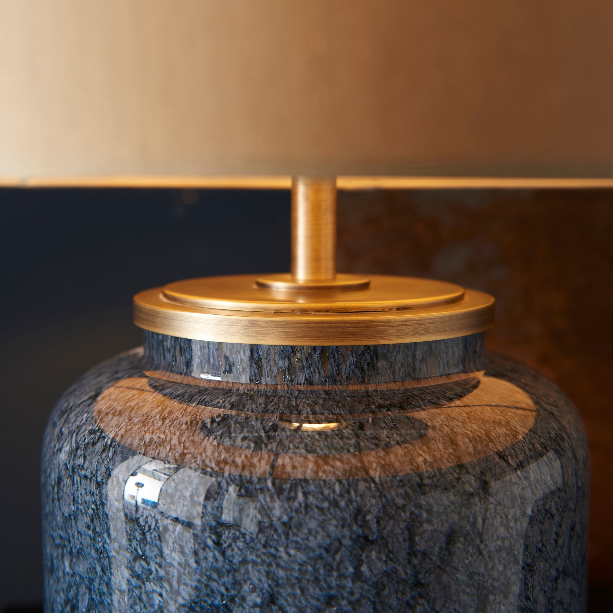 Amos Cobalt Table Lamp with Shade