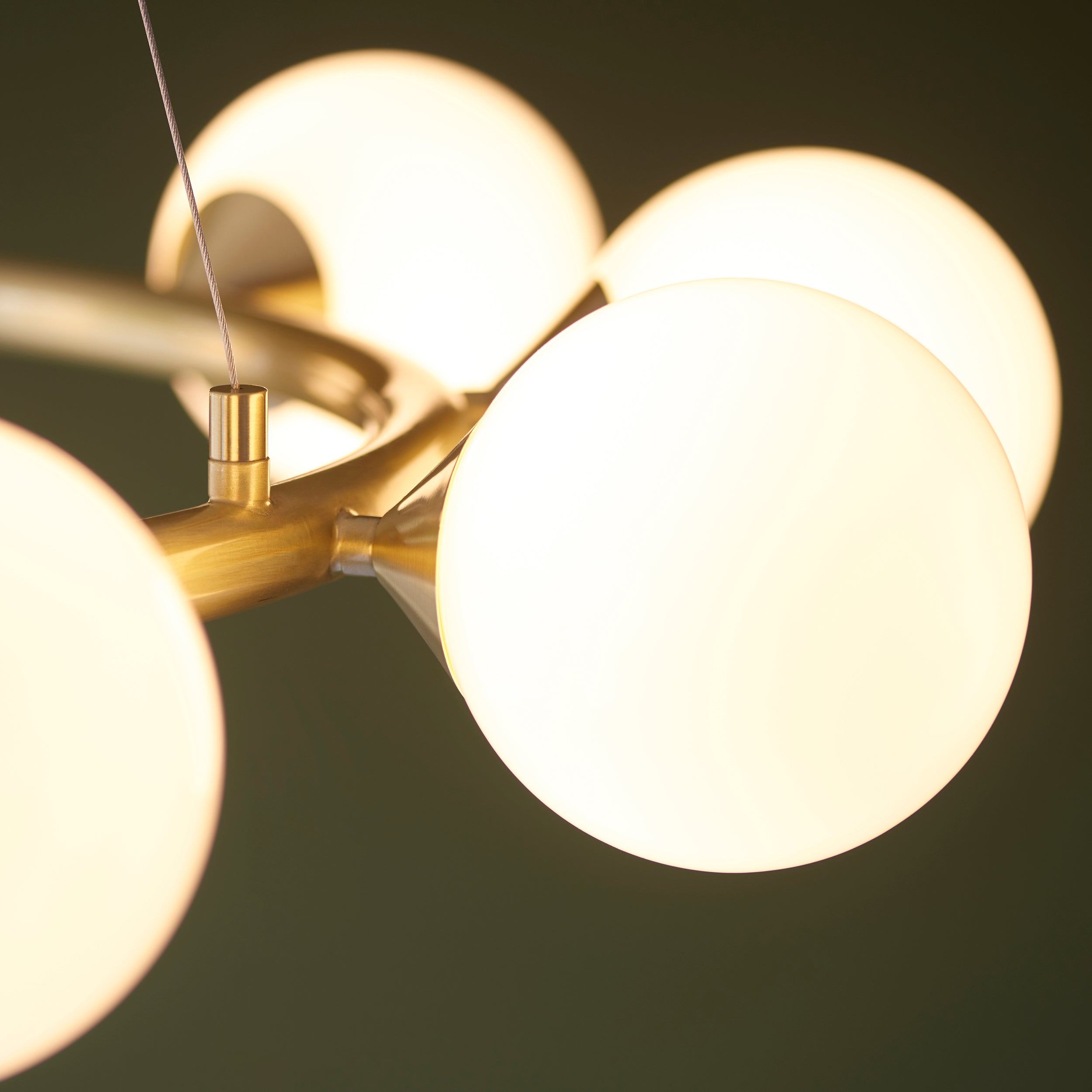 Amos Crib 10 Light Circular Chandelier Brushed Brass