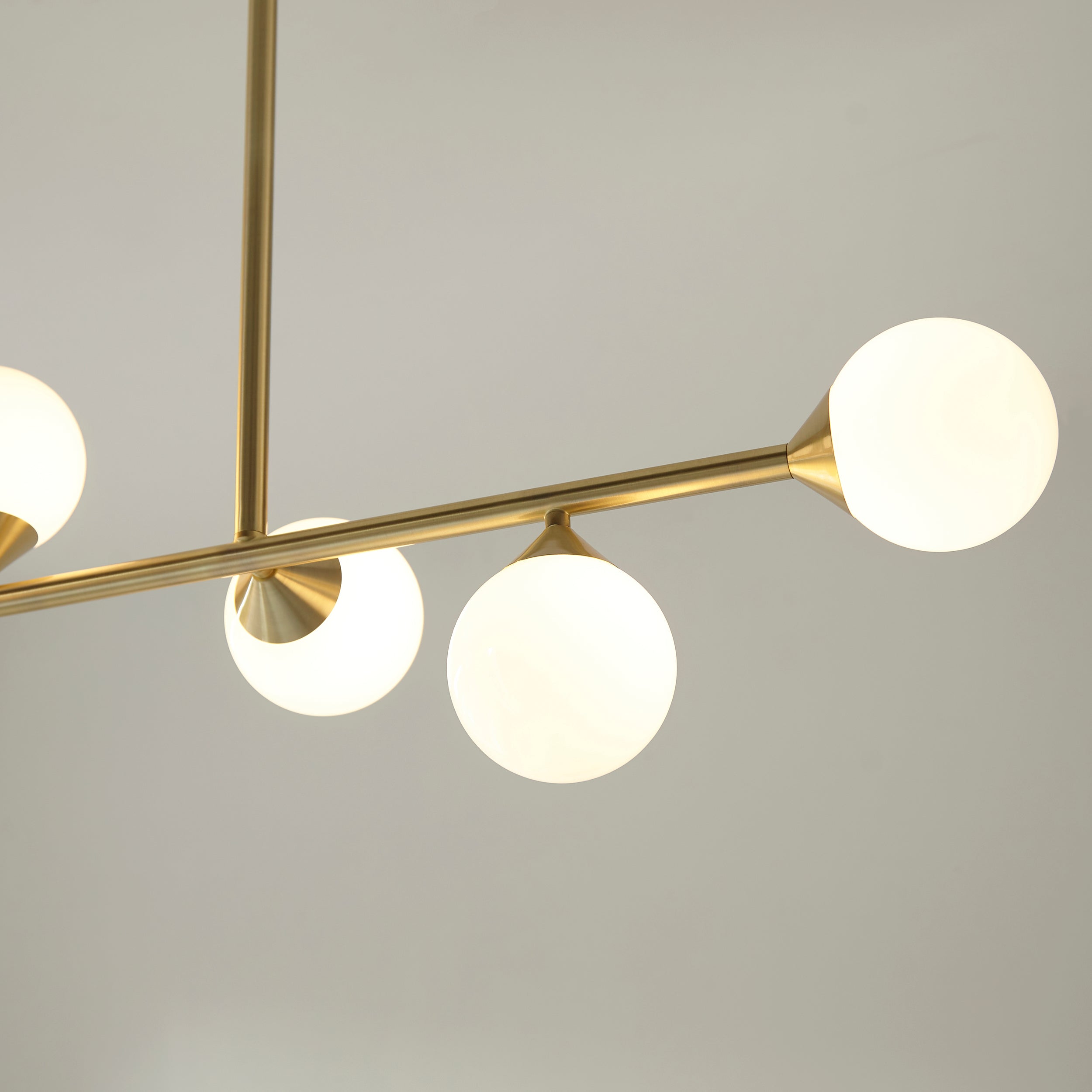 Amos Crib Pendant Bar Brushed Brass