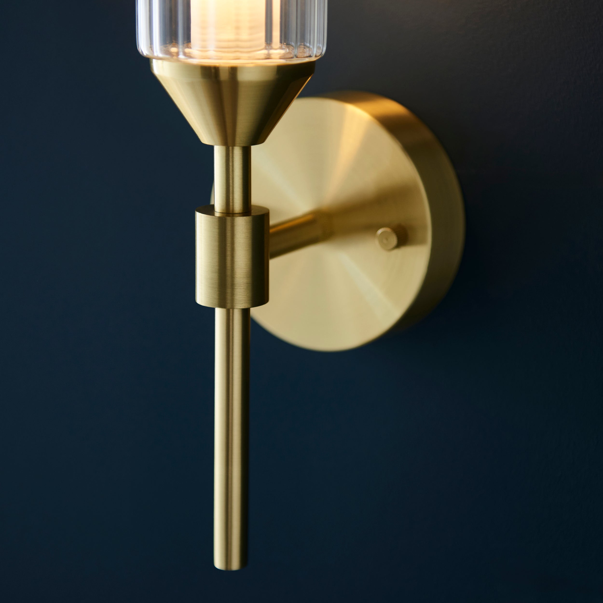 Amos Duchy Wall Light Satin Brass