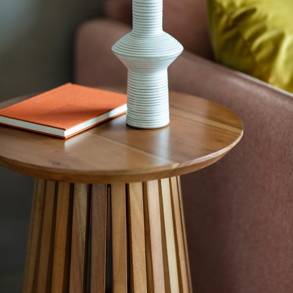 Amos Brookland Slatted Side Table