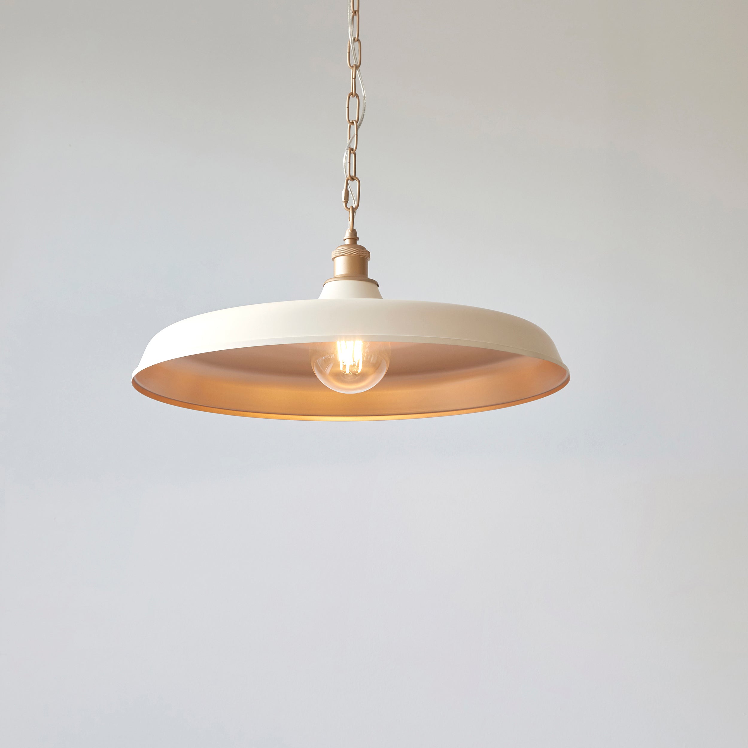 Amos Freyaj Pendant Warm White & Satin Gold
