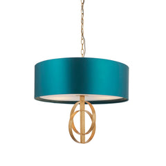 Amos Hatfield Small Pendant Antique Gold & Teal
