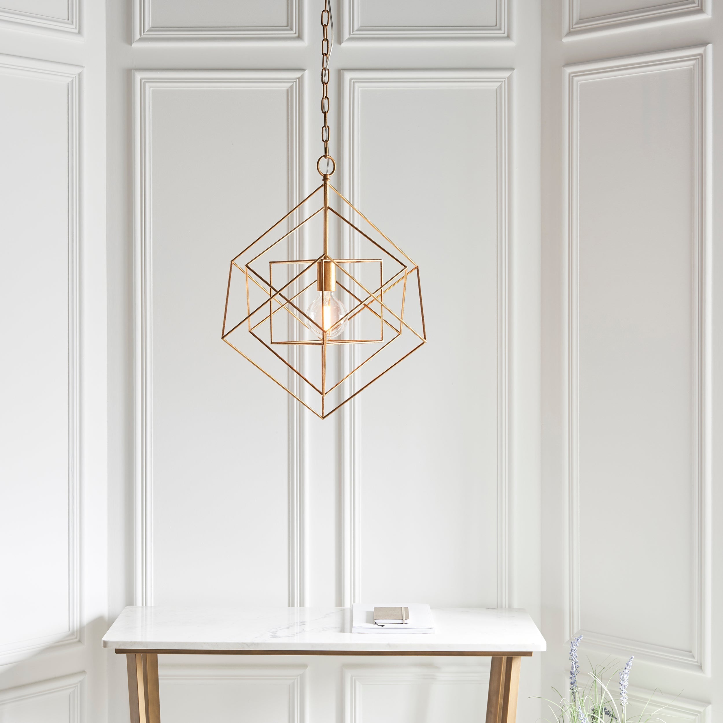 Amos Highbury Pendant Small Gold