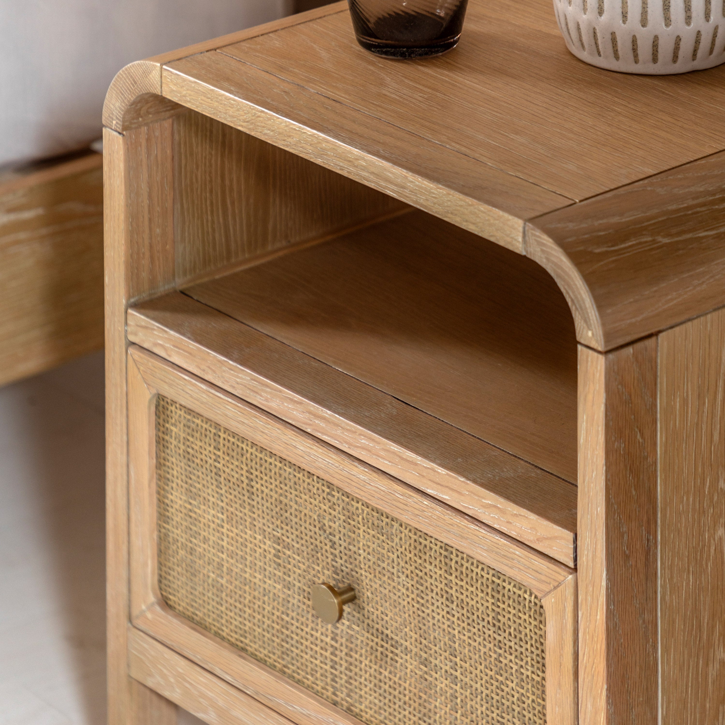Amos Bibury 1 Drawer Bedside Table