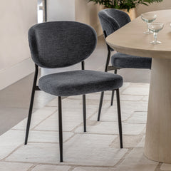 Amos Oppo Dining Chair Charcoal (2pk)