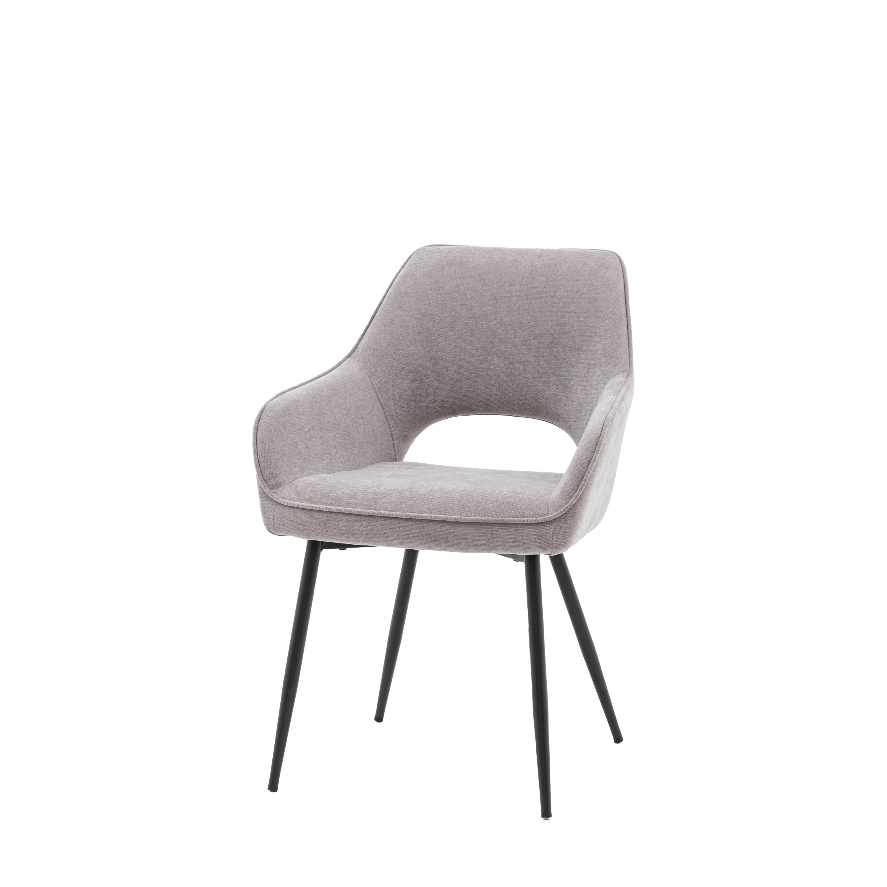 Amos Ivorra Dining Chair Grey (2pk)