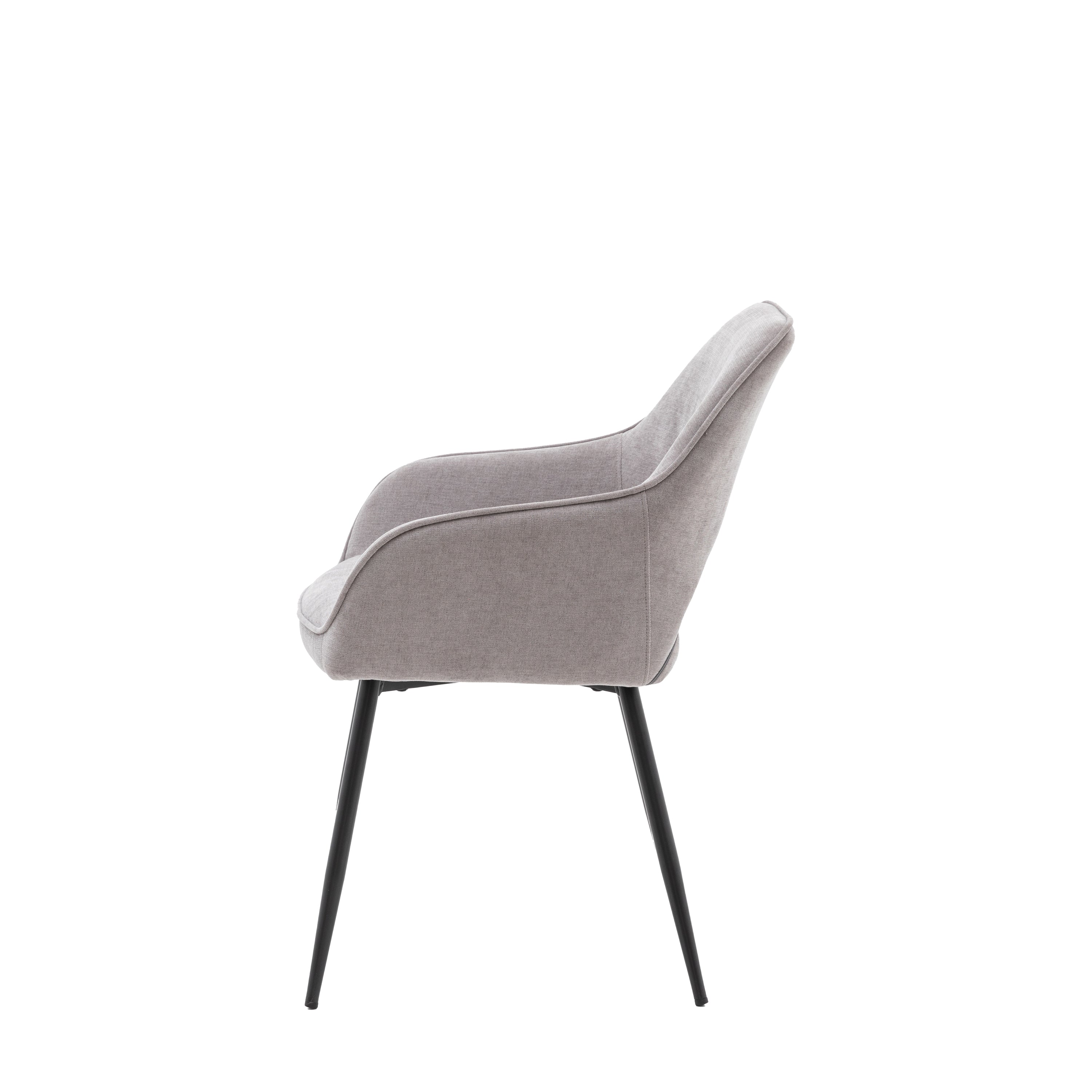 Amos Ivorra Dining Chair Grey (2pk)