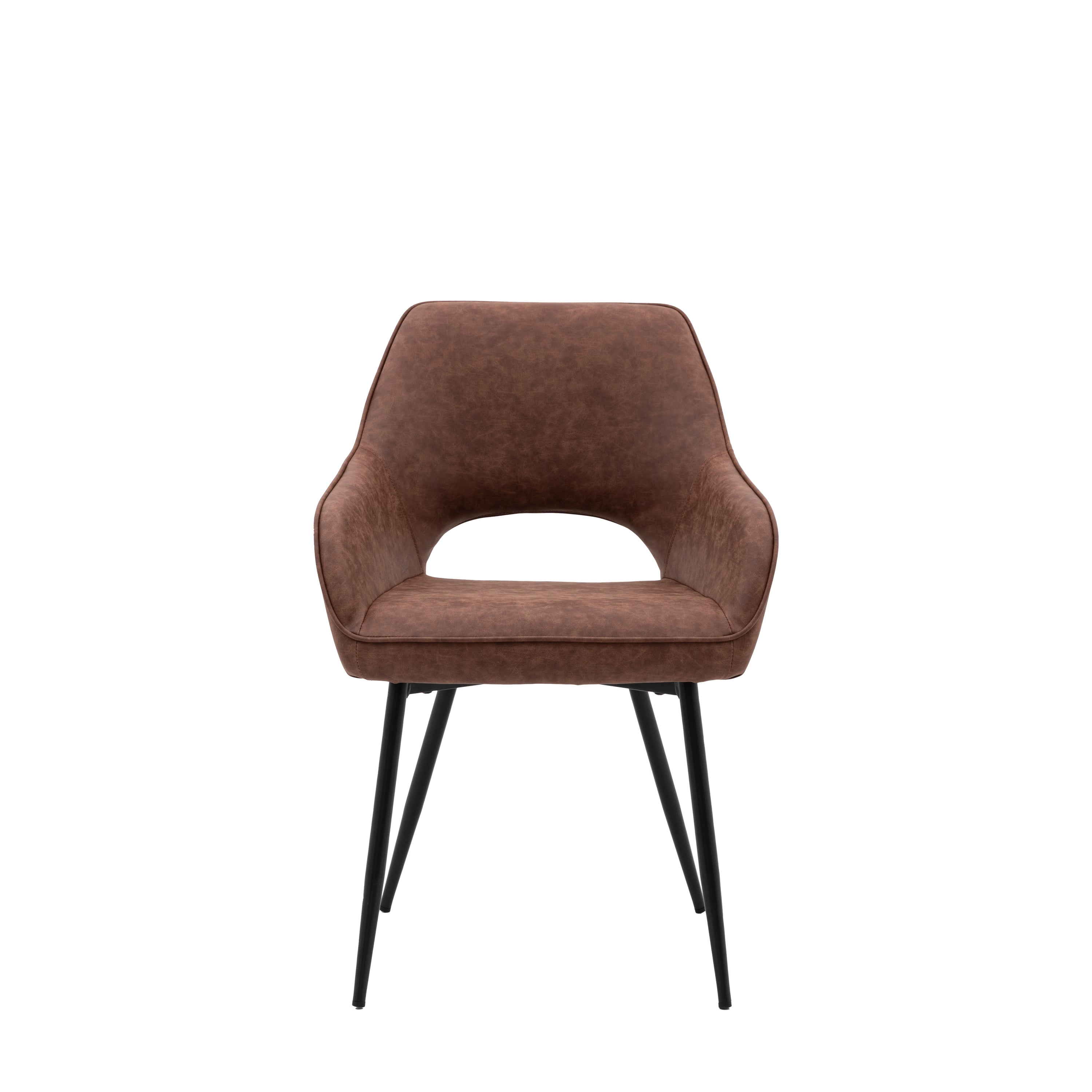 Amos Ivorra Dining Chair Brown (2pk)